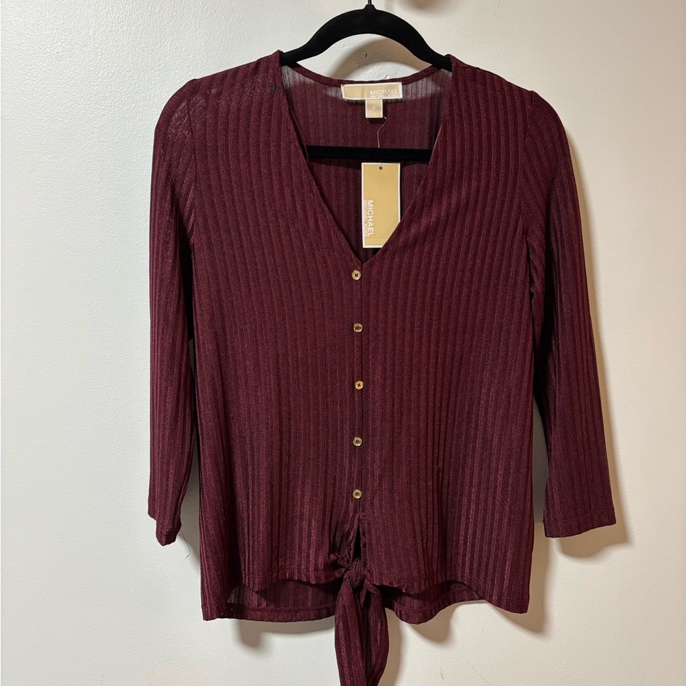 Michael Kors- Blouse with Tie Front
